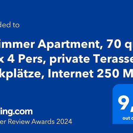 2 Zimmer Apartment, 70 Qm, Max 4 Pers, Private Terasse, 2 Parkplaetze, Internet 250 Mbit Gärtringen Exteriör bild